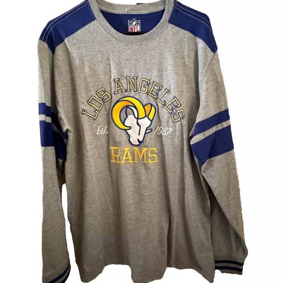 LA RAMS EMBROIDERED LONG SLEEVE SHIRT NFL LOS ANGELES - Picture 4 of 10